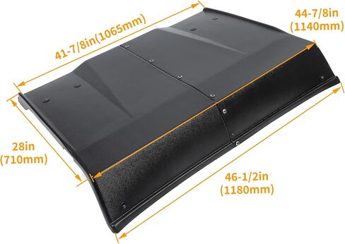 Hecasa Hard Roof Top متوافق مع 2015-2021 Honda Pioneer 500 520 Black in Saudi Arabia
