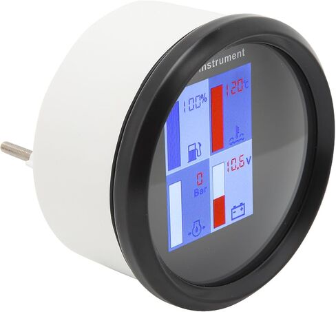 مقياس درجة حرارة رقمية 85 مم LED الخلفية عالية IP67 مقياس متعدد الوظائف لسفن اليخوت السفن السريعة DIAL COVER الأمامية 910 00275 DIGITION in Kuwait
