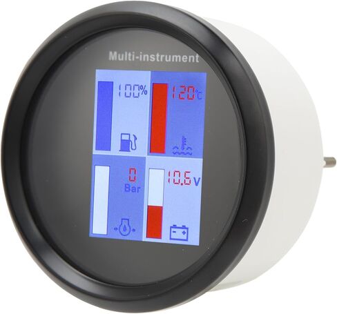 مقياس درجة حرارة رقمية 85 مم LED الخلفية عالية IP67 مقياس متعدد الوظائف لسفن اليخوت السفن السريعة DIAL COVER الأمامية 910 00275 DIGITION in Kuwait