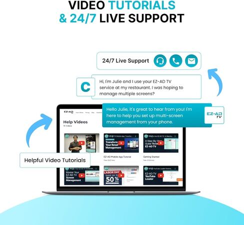 TV Digital Signage 4k Player Kit | Digital Signage Media Player, Auto-Post Content, Cloud-Controlled | Independent Operation in Multiple TVs | Thousands of Templates | Free Plan & Mobile App in Saudi Arabia