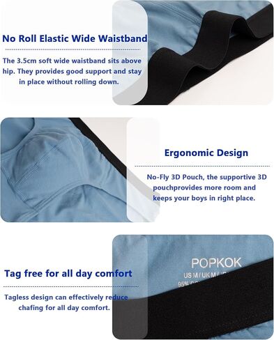 Mens Underwear Tag-Free Cotton Stretch Briefs With Pouch 3 Pack in Saudi Arabia