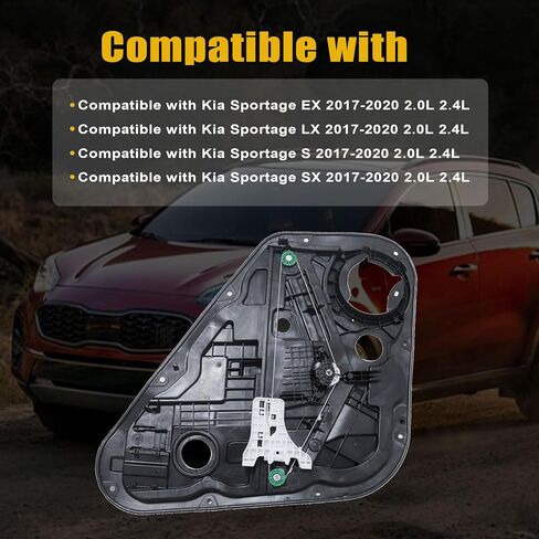 GXARTS الخلفية الجانبية الجانبية منظم لوحة 83471D9000 متوافقة مع KIA Sportage Sport 2017 2018 2019 2020 2.0L 2.4L in Saudi Arabia