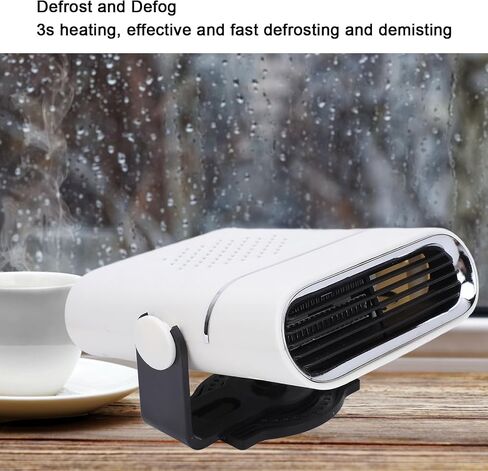 سخان السيارة المحمولة عالية الطاقة إزالة الجليد defogging تهوية سخان الزجاج الأمامي تبريد لفريق الشتاء قيادة السفر ABS PC 150W 12.17oz (12V) in Saudi Arabia