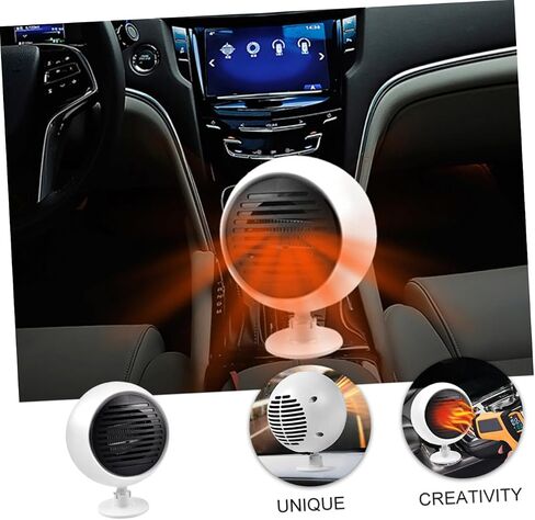 GLEAVI 1Pc Car Windshield Heater Portable Vehicle Defroster for Efficient Defogging Defrosting Construction Low Noise Energy Saving Design for Cars Rvs Suvs in Saudi Arabia