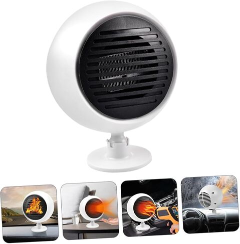 GLEAVI 1Pc Car Windshield Heater Portable Vehicle Defroster for Efficient Defogging Defrosting Construction Low Noise Energy Saving Design for Cars Rvs Suvs in Saudi Arabia