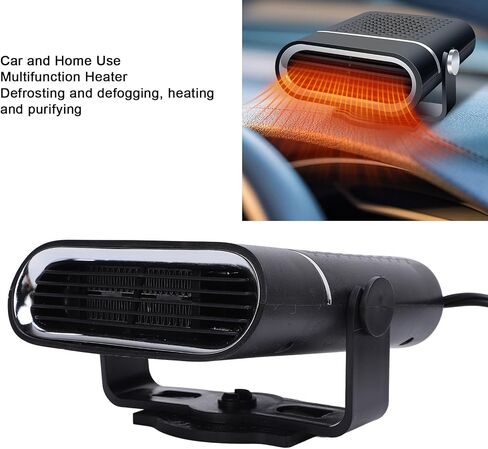 Portable Car Heater High Power Defrosting Defogging Windshield Heater Ventilation Cooling for Winter Driving Travel ABS PC 150W 12.17oz (12V) in Kuwait