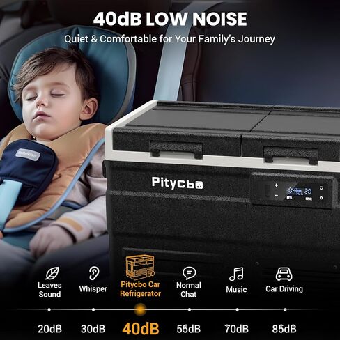 ثلاجة ثلاجة محمولة 12V للسيارة ، Auto 19 Cart Freezer Cooler ، -4 ℉ ℉ -68 ℉ 12/24V DC 100 ~ 240 Volt AC للشاحنة ، التخييم ، السفر ، المركبات ، RV in Kuwait