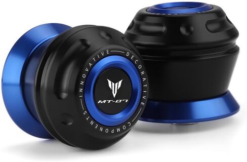 Motorcycle Front Wheel Axle Fork Slider Crash Protector Compatible With YAMAHA MT-07 MT07 2014-2018 2019 2020 2021 2022 2023 2024 2025 | MT 07 Accessories (blue) in Kuwait