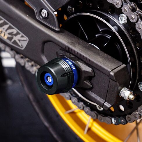 Mowok ملائمة لـ Yamaha R9 YZF-R9 YZFR9 YZF R9 2024 2025 إكسسوارات الدراجات النارية الإطار المتزحلقات الأمامية المحور الخلفي محور الشوكة حماية حماية (الأزرق) in Kuwait
