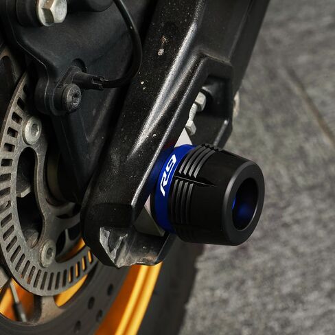 Mowok ملائمة لـ Yamaha R9 YZF-R9 YZFR9 YZF R9 2024 2025 إكسسوارات الدراجات النارية الإطار المتزحلقات الأمامية المحور الخلفي محور الشوكة حماية حماية (الأزرق) in Kuwait