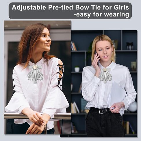 MantieQingway Bow Ties للنساء ، ملحقات Bowties Ribbon Ribbon القابلة للتعديل مسبقًا in Kuwait