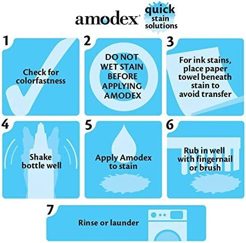 مزيل البقع والحبر 104 من شركة Amodex Products Inc، 4oz (عبوة من 3 قطع) in Kuwait