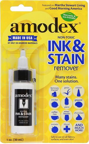 مزيل البقع والحبر 104 من شركة Amodex Products Inc، 4oz (عبوة من 3 قطع) in Kuwait