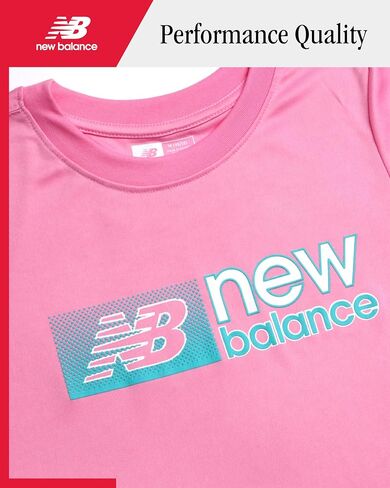 New Balance Girls' Active Leggings Set - Two Piece T-Shirt and Flare Leg Yoga Pants - Athleisure Pants Set for Girls (7-16), Size 7-8, Galaxy Purple in Saudi Arabia