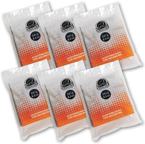 Silverback Automotive Tyre Rigation Beads ، Glass المقسّلة ، الحوض السائبة 17.6 رطل مع مغرفة للشاحنة ، الشاحنة ، RV ، والإطارات على الطرق الوعرة. مثالي لتجار الإطارات ، المزرعة والأسطول ، الولاية ، المدينة والبلديات. in Kuwait