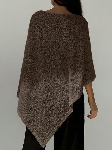 MakeMeChic Ponchos for Women Sheer Poncho Sweater Shawl Wraps Coverup in Saudi Arabia