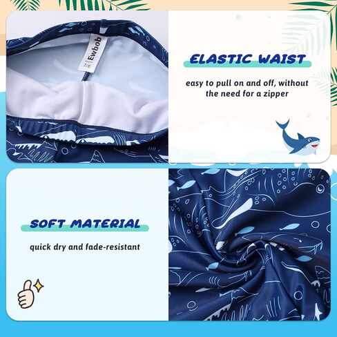 Boys 2 Pieces Rash Guard Sun Protection Long Sleeve Kid Swimsuits Quick Dry Swim Shirt Trunks for Boys 3-12 Years in Saudi Arabia