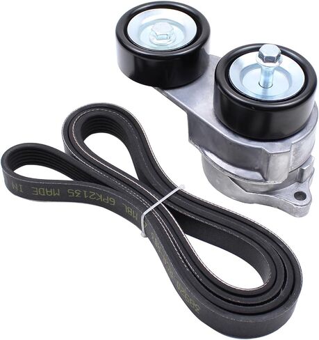 NewYall Belt Tensioner and Serpentine Belt for Honda Accord 3.0 3.5 2003-2012, Odyssey 2005-2017, Pilot 2005-2015, Ridgeline 2006-2014, Acura MDX 2003-2013, RL 2005-2012, TL 2004-2008, ZDX 2010-2013 in Saudi Arabia