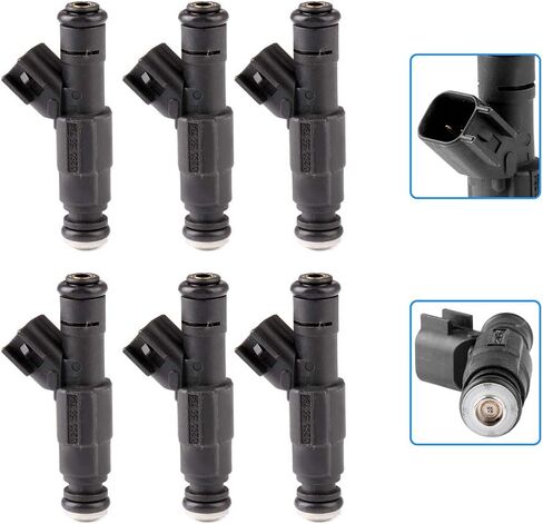 SCITOO Injectors Kit, 12 Holes Fuel Injector fit for Lexus ES350 RX350 for Toyota RAV4 Highlander Avalon Camry Sienna Venza 232500P040 842-12322 23250-31050,Set of 6 in Saudi Arabia