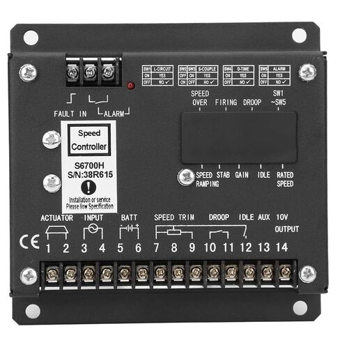 S6700H وحدة تحكم السرعة لمولدات Cummins ، أجزاء لوحة التحكم الإلكترونية ، تنظيم سرعة المحرك الدقيقة in Kuwait