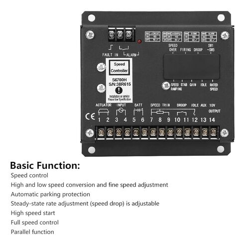 S6700H وحدة تحكم السرعة لمولدات Cummins ، أجزاء لوحة التحكم الإلكترونية ، تنظيم سرعة المحرك الدقيقة in Kuwait