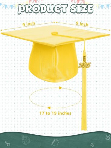 QZYL Kindergarten Graduation Cap and Gown Set, Unisex Congrats Grad Outfit with Tassel & Certificate for Kindergarten in Saudi Arabia