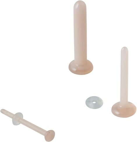 Satix 1-4pcs 12mm Flesh Flesh Glass Glass Earrings tragus tragus bink skin loll 14g 16g 18g 20g flat head splet sucks labret back back glass birecing 1/2 " in Saudi Arabia