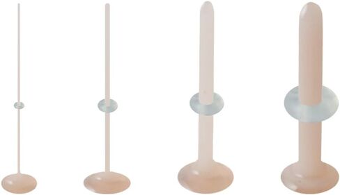 Satix 1-4pcs 12mm Flesh Flesh Glass Glass Earrings tragus tragus bink skin loll 14g 16g 18g 20g flat head splet sucks labret back back glass birecing 1/2 " in Saudi Arabia