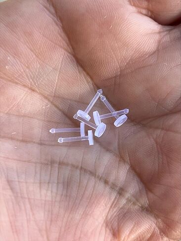 bodyjewelryonline 16g 18g 20g مرنة أكريليك واضحة الأنف العظم العظم 6 ملم حلقات الأنف 10 ملم التجنيب 3.5 ملم رأس مسطح أنف الأزرار الأنف واضحة ثقب التجنيب لجراحة العمل الرياضية in Saudi Arabia
