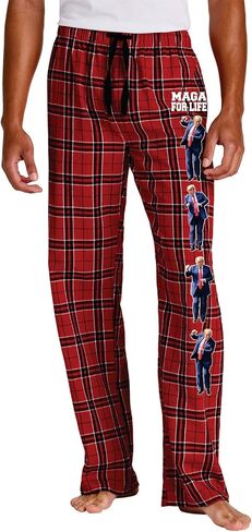 MAGA For Life Trump Dancing Flannel Pants Funny President Trump Dance Pajama Pants in Saudi Arabia