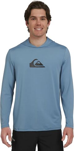 Quiksilver Men's Swimwear Regular Fit UPF 50 Sun Tee Hooded Rash Guard Shirt (S-XXL) in Saudi Arabia