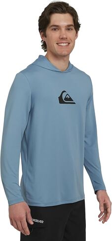 Quiksilver Men's Swimwear Regular Fit UPF 50 Sun Tee Hooded Rash Guard Shirt (S-XXL) in Saudi Arabia