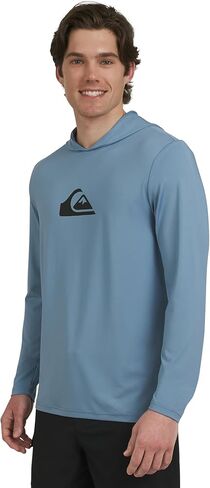 Quiksilver Men's Swimwear Regular Fit UPF 50 Sun Tee Hooded Rash Guard Shirt (S-XXL) in Saudi Arabia