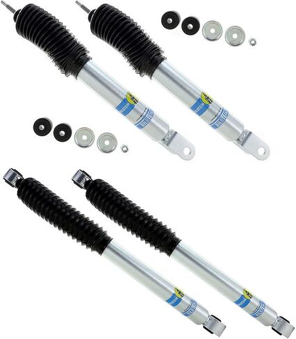 New Bilstein Front & الخلفي الصدمات الخلفية لـ 99-07 Chevy Silverado 1500 4WD & GMC Sierra 1500 4WD مع رفع 0 "إلى 2.5" بما في ذلك امتصاص HT SL SLT SLT 1999 2000 2002 2002 2004 2005 2005 2007 2007 in Saudi Arabia