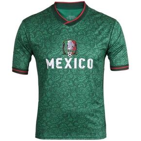 Mexico 2022 World Cup Fan Soccer Jersey (Mexico, Large)