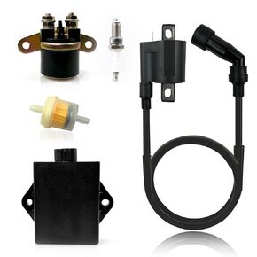 3530-013 3530-015 Starter Solenoid Relay Ignition Coil CDI Box Spark Plug for Arctic Cat 250 1999-2005 Arctic Cat 300 1998-2005 3530-011 3530-012 3530-024 3530-025 0217-713 32900-19B40