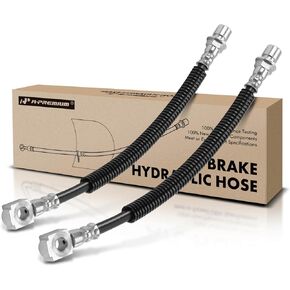 A-Premium Front Driver and Passenger Side Brake Hydraulic Hoses Compatible with Select Chevy and GMC Models - Blazer 2000-2005, Jimmy 2000-2001 - Replace# 15158651(Pack of 2)