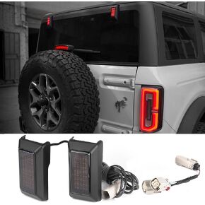 Bronco Rear Window Hinge Lights Plug and Play High Mount Stop Reversing Lights Compatible With Ford Bronco 2021+ Bronco LED Brake Running Reversing light in Kuwait