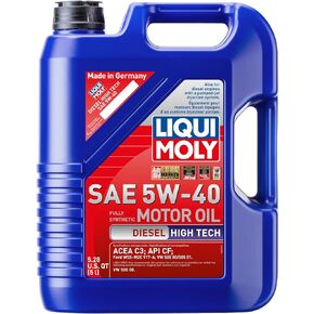 LIQUI MOLY Diesel High Tech SAE 5W-40 | 5 L | Synthesis technology motor oil | SKU: 2022
