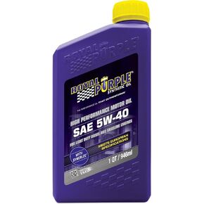 Royal Purple (06540-6PK API-Licensed Heavy Duty SAE 5W-40 High Performance Synthetic Motor Oil - 1 Quart, (Case of 6)