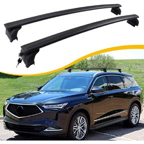 Fit for Acura MDX 2022 2023 2024 Cross Bars Roof Rack Cargo Bar Carrier Crossbar Rooftop Accessories (with Side Rails)