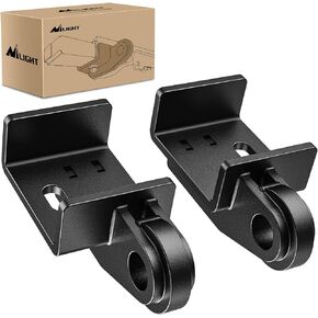 Nilight 2 Pack Demon Front Tow Hook Mounting Bracket Compatible with 2009-2024 Toyota Tacoma (Not Include D-Ring Shackle), Tow Hook Bracket Replacement Anti-Corrosion Anti-Rust