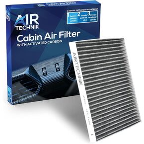 AirTechnik CF10709 Cabin Air Filter w/Activated Carbon | Fits Select KIA Forte 5/Koup, Rio, Rio5, Rondo, Sportage/Hyundai Accent, Genesis Coupe, Tuscon, Velostor