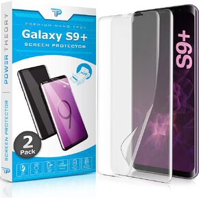 Power Theory Designed for Samsung Galaxy S10 PLUS Screen Protector [Not Glass], Easy Install Kit, Case Friendly, Full Cover, Flexible Film Anti Scratch, 2 Pack