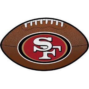 NFL San Francisco 49ers Football-shaped Pennant– Premium Felt Wall Banner by Rico Industries- USA Made NFL Football Banner- Fan Décor for the Man Cave, Game Room, Dorm