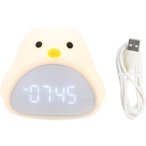 Home Decor Digital Clocks 1 Set of Digital Alarm Clock Night Light Chick Alarm Clock Bird Shape Alarm Clock Electronic Clocks for Bedroom Home Kids Desk Topper Kids Clock