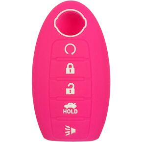 Coolbestda Black Rubber 5 Buttons Silicone Key Fob Skin Jacket Cover Case Keyless Entry Remote Protector Holder for 2017 2018 2019 2020 2021 Nissan Rogue Maxima Altima Sedan Pathfinder KR5S180144014