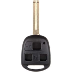 cciyu Keyless Entry Remote Smart Key Fob Shell Case 1998-2003 Fit for Lexus ES300 3.0L 1998-2003 Fit for Lexus ES300 L 3 Buttons HYQ1512V,2KOKM-LXV1,89070-53531
