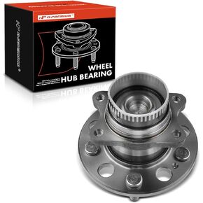 A-Premium Rear Wheel Bearing and Hub Assembly with ABS Ring & 5-Lug Compatible with Hyundai & Kia - 2008-2017 - Sonata, Tucson, Azera, Optima, Sportage, Cadenza, Rondo, FWD, Replace # 512437