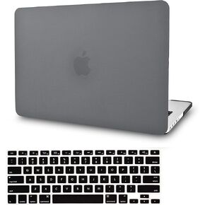 Compatible with MacBook Pro 16 inch Case Cover 2020 2019 Release A2141 with Touch Bar Touch ID Plastic Hard Shell + Keyboard Cover (Grey Leather)